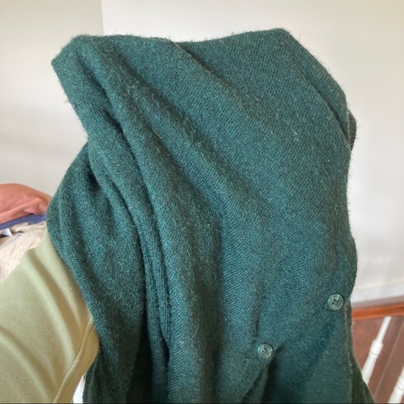 RW&Co vneck cardigan rich emerald green - Picture 2 of 5